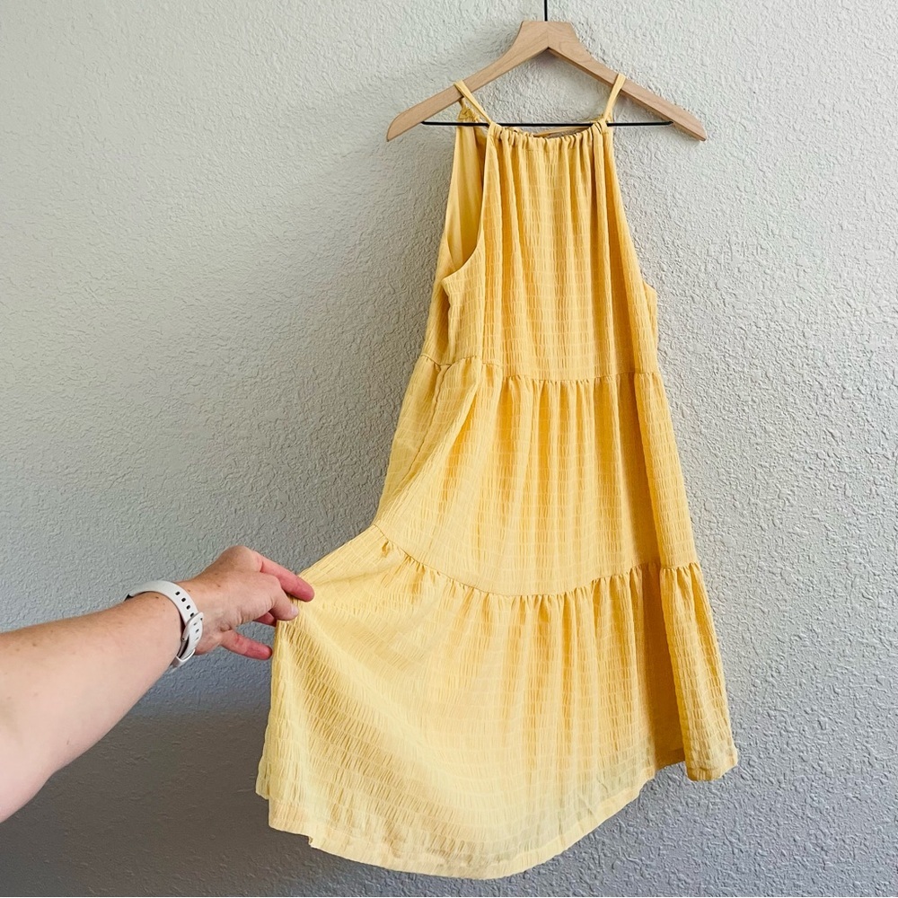 A New Day Yellow Midi Dress